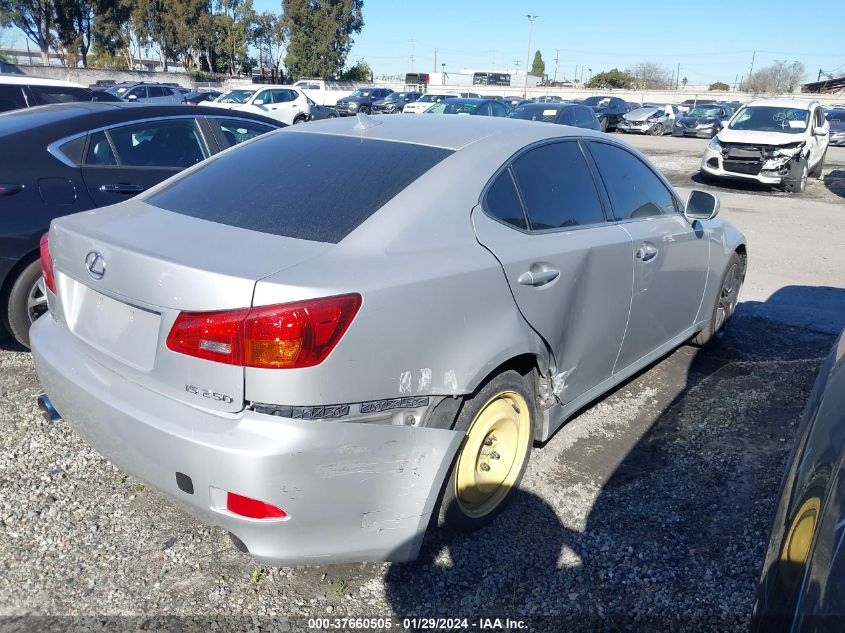 2007 Lexus Is 250 VIN: JTHBK262675045172 Lot: 37660505