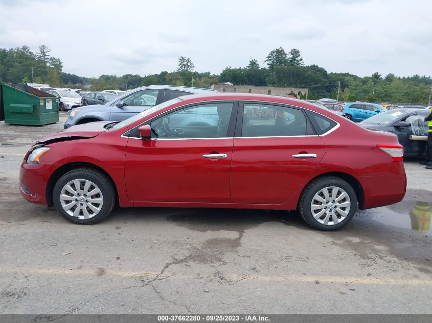 2015 Nissan Sentra Fe+ S/Sv/S/Sr/Sl VIN: 3N1AB7AP4FL663427 Lot: 37662280