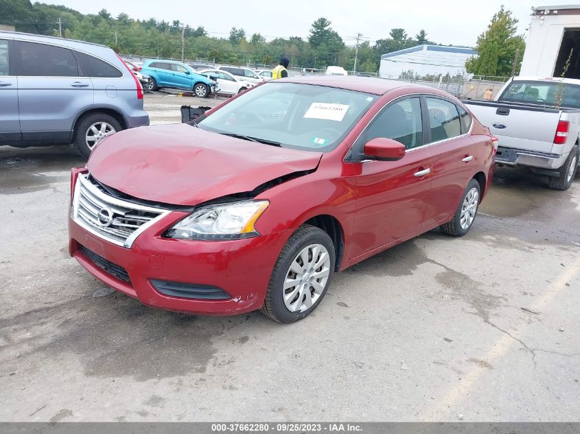 2015 Nissan Sentra Fe+ S/Sv/S/Sr/Sl VIN: 3N1AB7AP4FL663427 Lot: 37662280