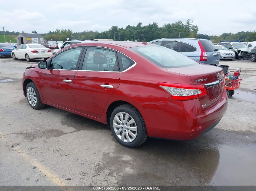 2015 Nissan Sentra Fe+ S/Sv/S/Sr/Sl VIN: 3N1AB7AP4FL663427 Lot: 37662280