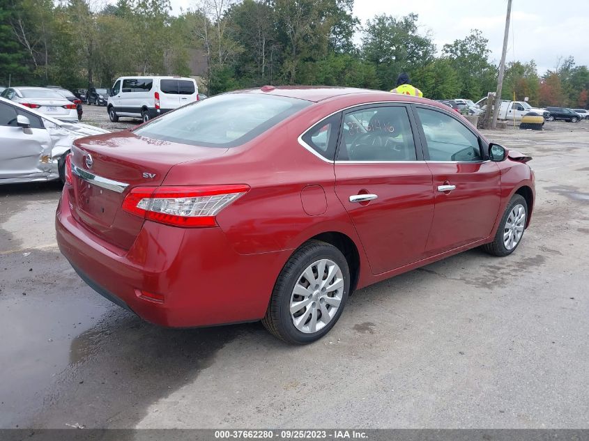 2015 Nissan Sentra Fe+ S/Sv/S/Sr/Sl VIN: 3N1AB7AP4FL663427 Lot: 37662280