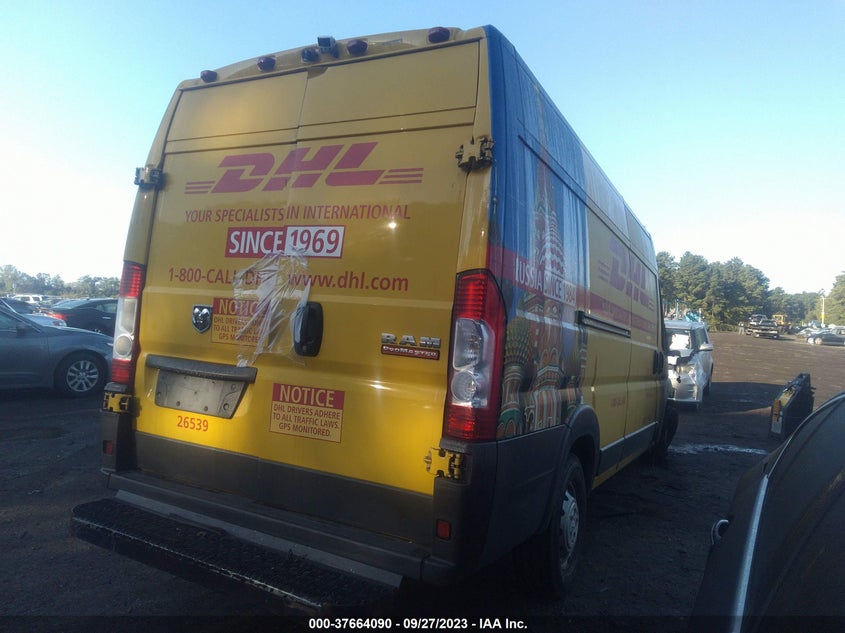 2016 Ram Promaster 3500 High Roof VIN: 3C6URVJG1GE108104 Lot: 37664090