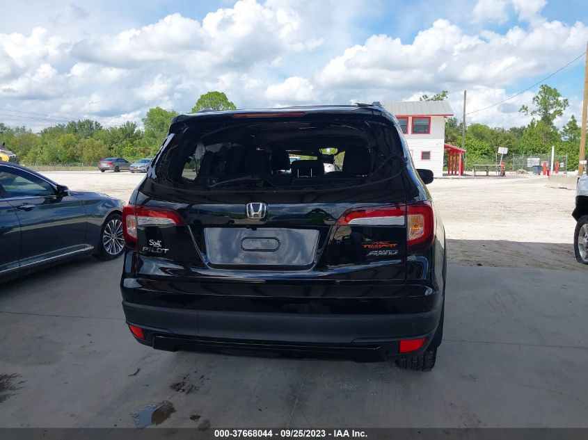 2022 Honda Pilot Awd Trailsport VIN: 5FNYF6H83NB086704 Lot: 37668044