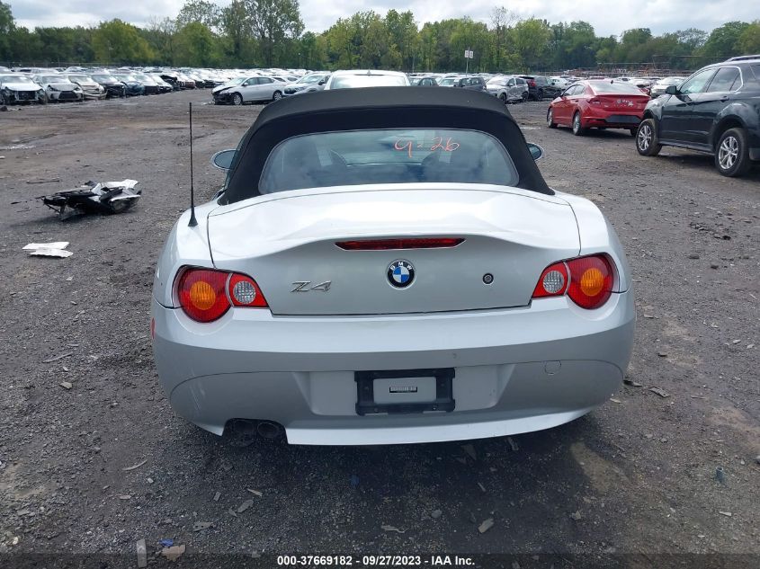 2003 BMW Z4 3.0I VIN: 4USBT53423LU00943 Lot: 37669182