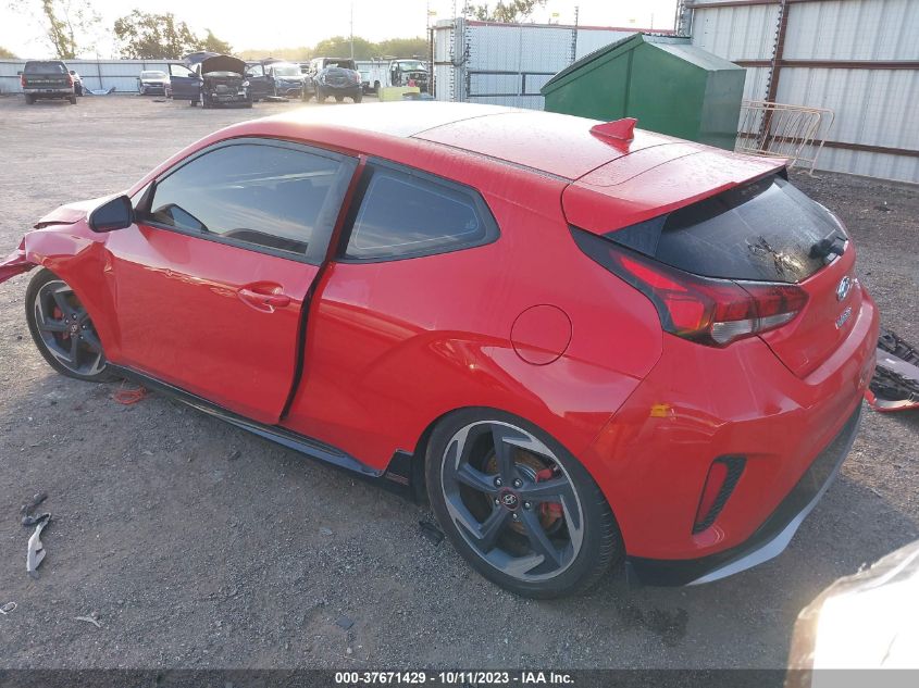 2020 Hyundai Veloster Turbo VIN: KMHTH6AB2LU030991 Lot: 37671429