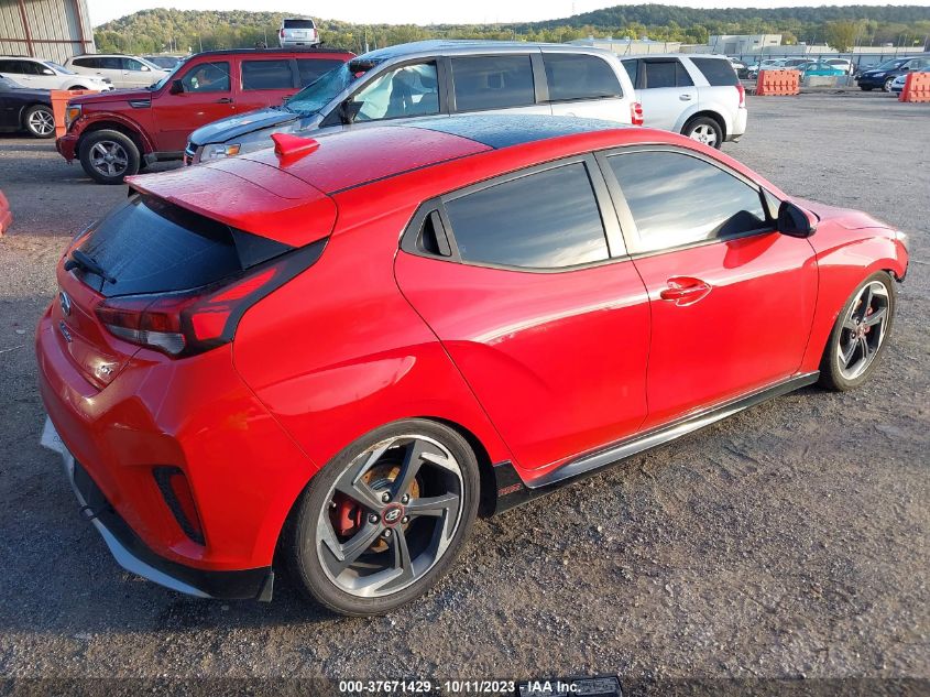 2020 Hyundai Veloster Turbo VIN: KMHTH6AB2LU030991 Lot: 37671429