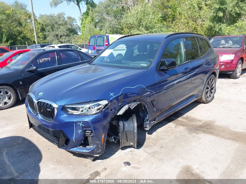 2022 BMW X3 M40I VIN: 5UX83DP09N9K05857 Lot: 37672955