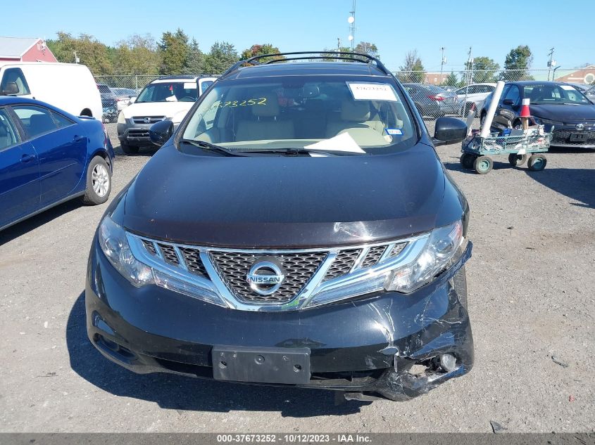2013 Nissan Murano Sl VIN: JN8AZ1MU9DW200718 Lot: 37673252
