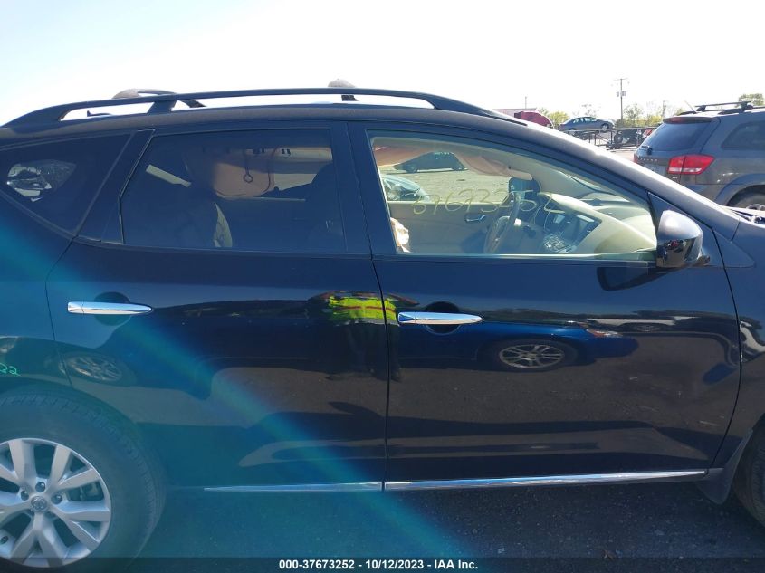 2013 Nissan Murano Sl VIN: JN8AZ1MU9DW200718 Lot: 37673252