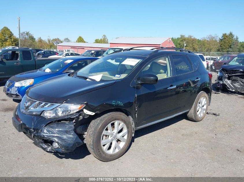 2013 Nissan Murano Sl VIN: JN8AZ1MU9DW200718 Lot: 37673252