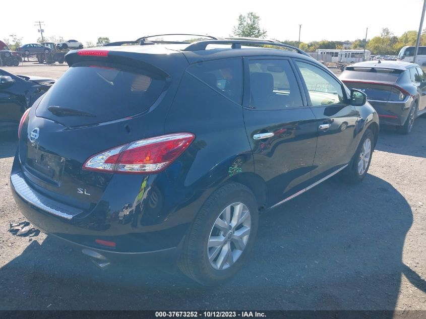2013 Nissan Murano Sl VIN: JN8AZ1MU9DW200718 Lot: 37673252