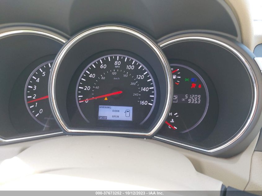 2013 Nissan Murano Sl VIN: JN8AZ1MU9DW200718 Lot: 37673252