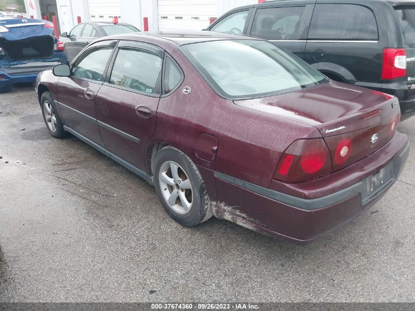 2003 Chevrolet Impala VIN: 2G1WF52E339409157 Lot: 37674360