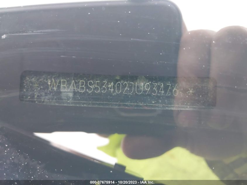 2002 BMW 3 Series 330Ci VIN: WBABS53402JU93476 Lot: 37675914