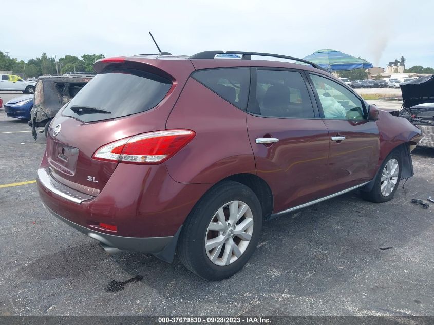 2011 Nissan Murano Sl VIN: JN8AZ1MU1BW052545 Lot: 37679830