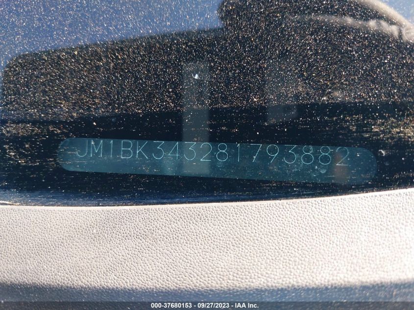 2008 Mazda Mazda3 S Sport *Ltd Avail* VIN: JM1BK343281793882 Lot: 37680153