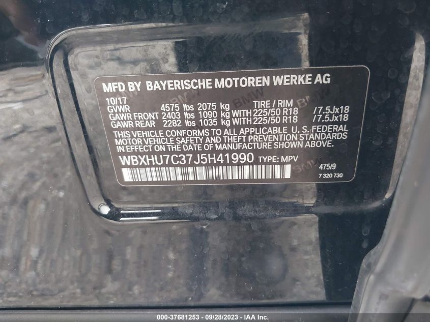 Фото: WBXHU7C37J5H41990