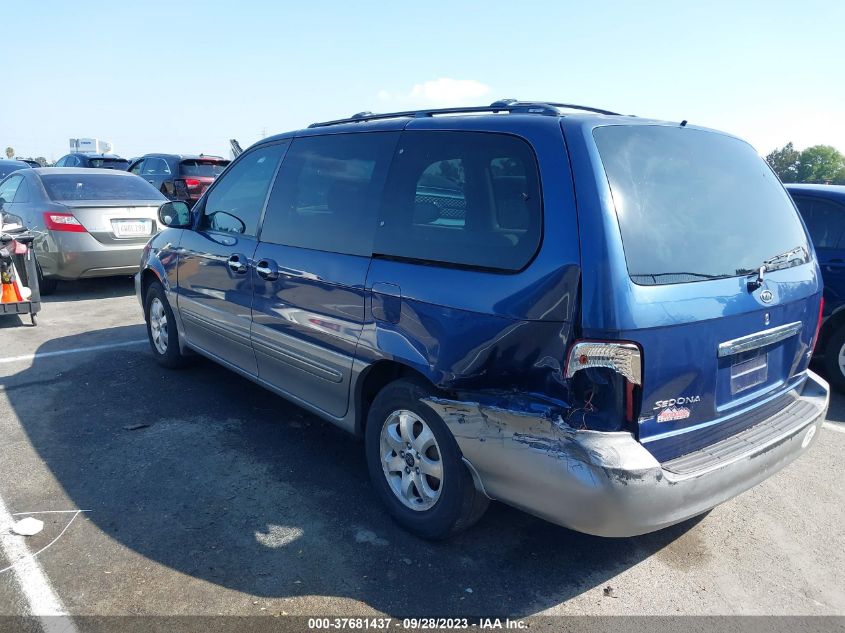 2004 Kia Sedona Ex/Lx VIN: KNDUP131446548030 Lot: 37681437