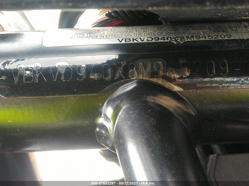 2008 Ktm 990 Super Duke VIN: VBKVD940X8M945209 Lot: 37683297