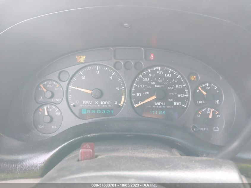 2003 Chevrolet S-10 VIN: 1GCCS14H038278514 Lot: 37683701