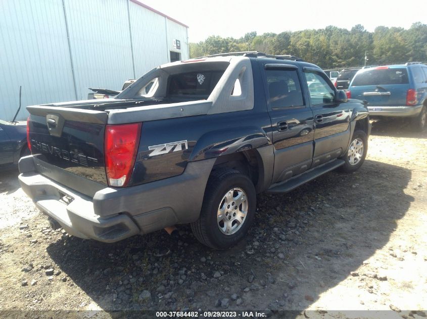 2004 Chevrolet Avalanche Z71 VIN: 3GNEK12T84G179202 Lot: 37684482