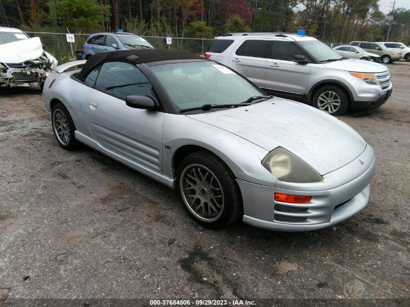 2001 Mitsubishi Eclipse Gt VIN: 4A3AE85H51E122647 Lot: 37684506