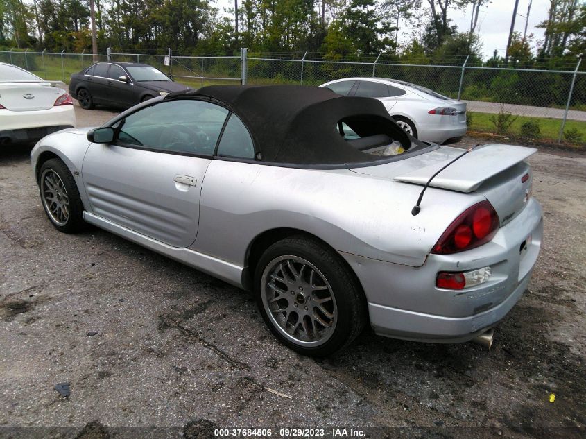 2001 Mitsubishi Eclipse Gt VIN: 4A3AE85H51E122647 Lot: 37684506