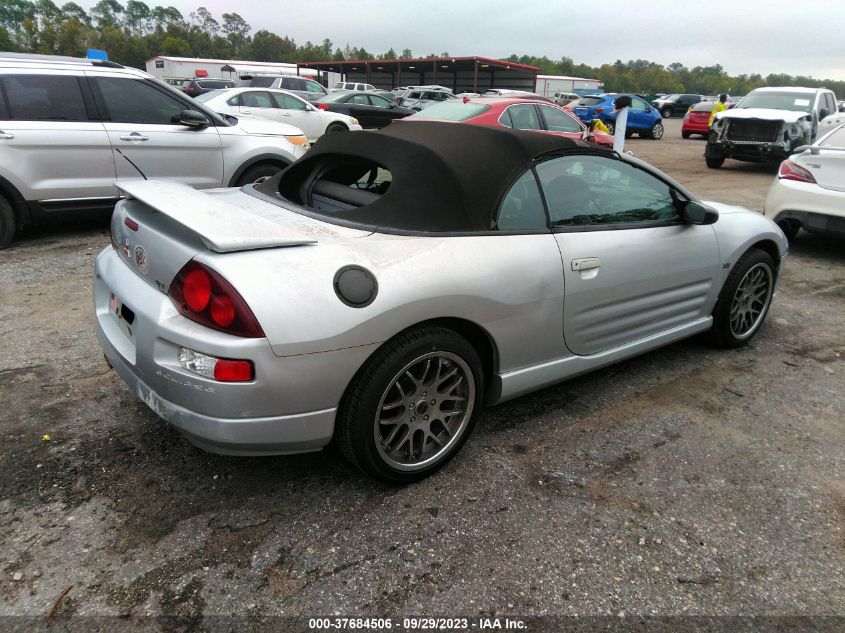 2001 Mitsubishi Eclipse Gt VIN: 4A3AE85H51E122647 Lot: 37684506