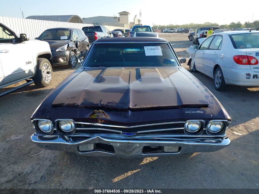 1969 Chevrolet El Camino VIN: 136809K3970200000 Lot: 37684535