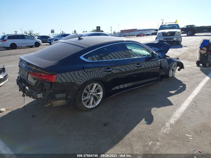 2022 Audi A5 Sportback Premium VIN: WAUABCF59NA007949 Lot: 37684748