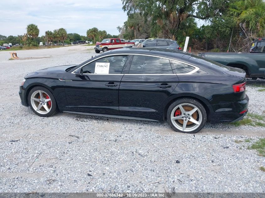 2018 Audi A5 Sportback Premium VIN: WAUDNCF52JA041780 Lot: 37686342