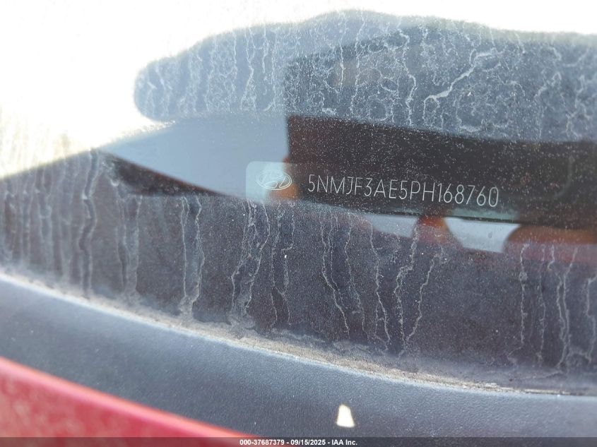 2023 Hyundai Tucson Sel VIN: 5NMJF3AE5PH168760 Lot: 37687379