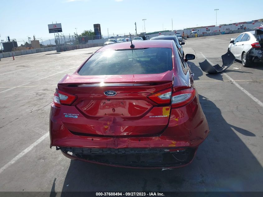 2016 Ford Fusion Energi Titanium VIN: 3FA6P0SU5GR106160 Lot: 37688494