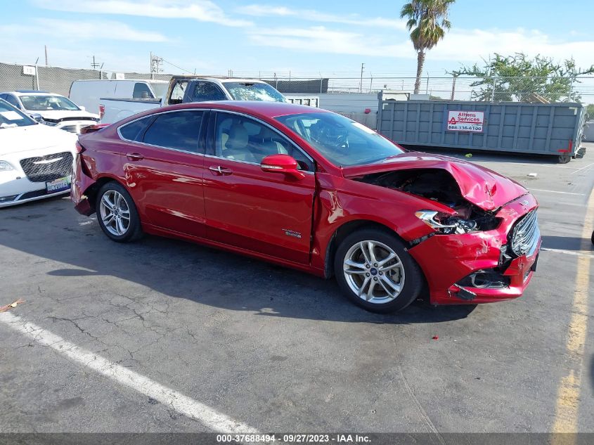 2016 Ford Fusion Energi Titanium VIN: 3FA6P0SU5GR106160 Lot: 37688494