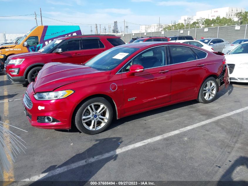 2016 Ford Fusion Energi Titanium VIN: 3FA6P0SU5GR106160 Lot: 37688494