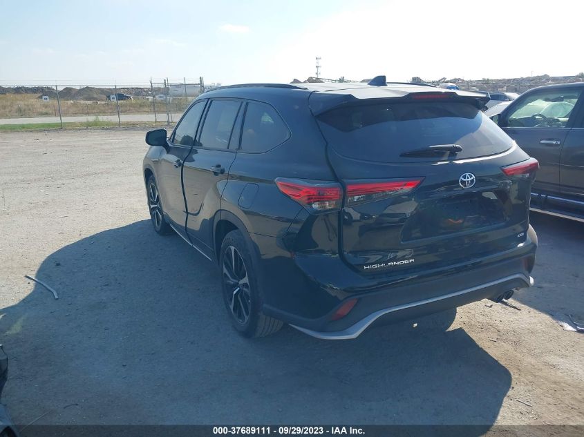 2021 Toyota Highlander Xse VIN: 5TDJZRAHXMS075696 Lot: 37689111