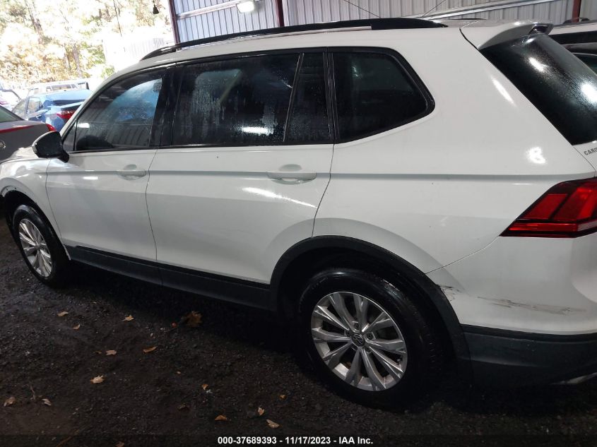 2019 Volkswagen Tiguan S VIN: 3VV0B7AXXKM020241 Lot: 37689393