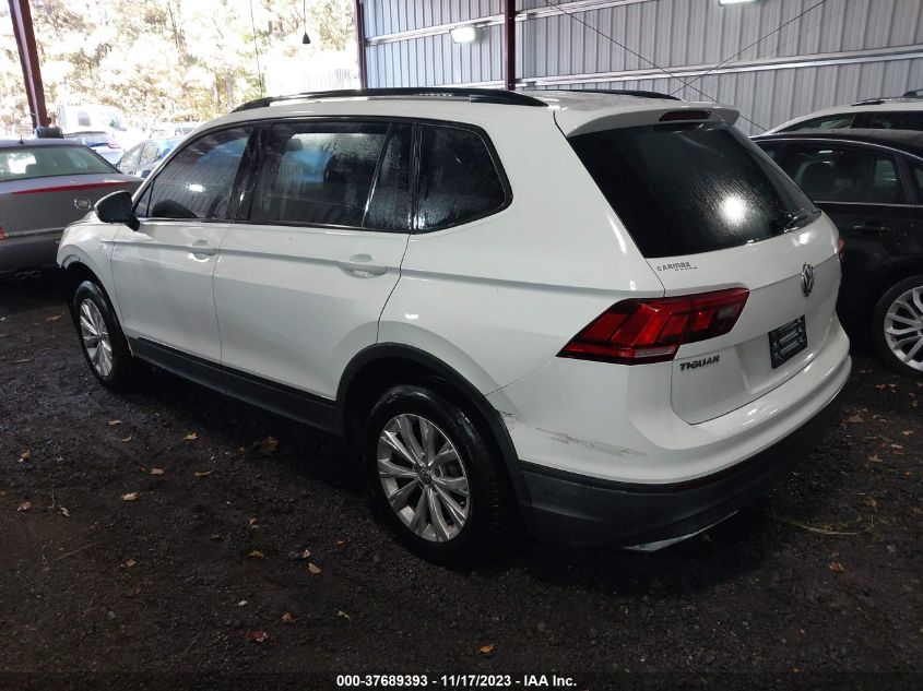 2019 Volkswagen Tiguan S VIN: 3VV0B7AXXKM020241 Lot: 37689393