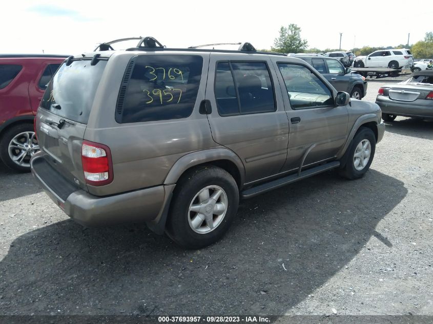 2001 Nissan Pathfinder Le VIN: JN8DR09X21W572648 Lot: 37693957