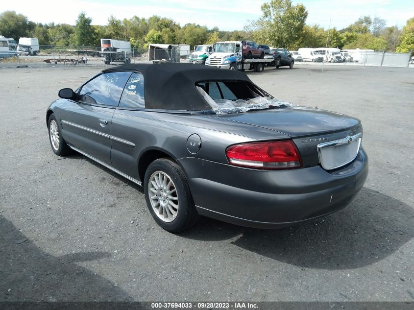 2005 Chrysler Sebring Touring VIN: 1C3EL55RX5N592605 Lot: 37694033