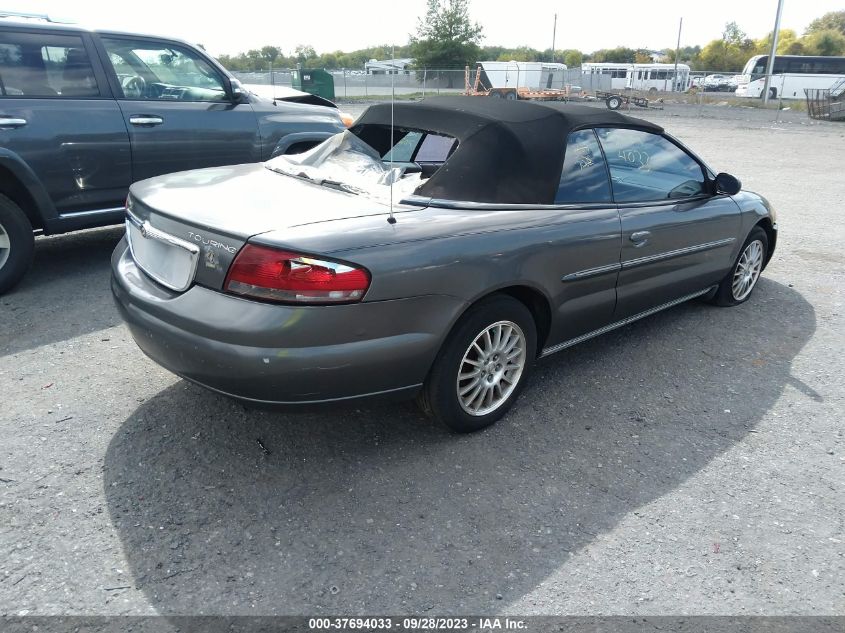 2005 Chrysler Sebring Touring VIN: 1C3EL55RX5N592605 Lot: 37694033