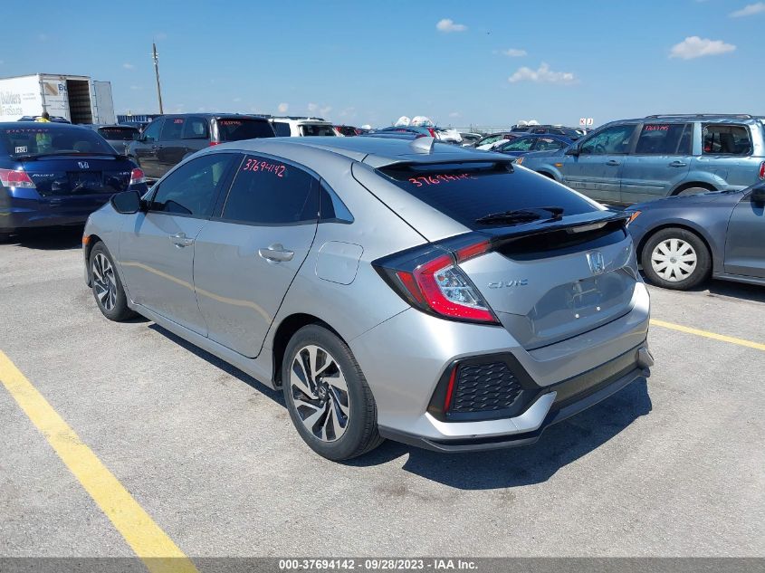 2017 Honda Civic Hatchback Lx VIN: SHHFK7H29HU216024 Lot: 37694142