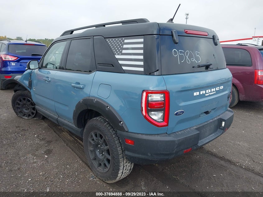 2021 Ford Bronco Sport Outer Banks VIN: 3FMCR9C63MRA95825 Lot: 37694888