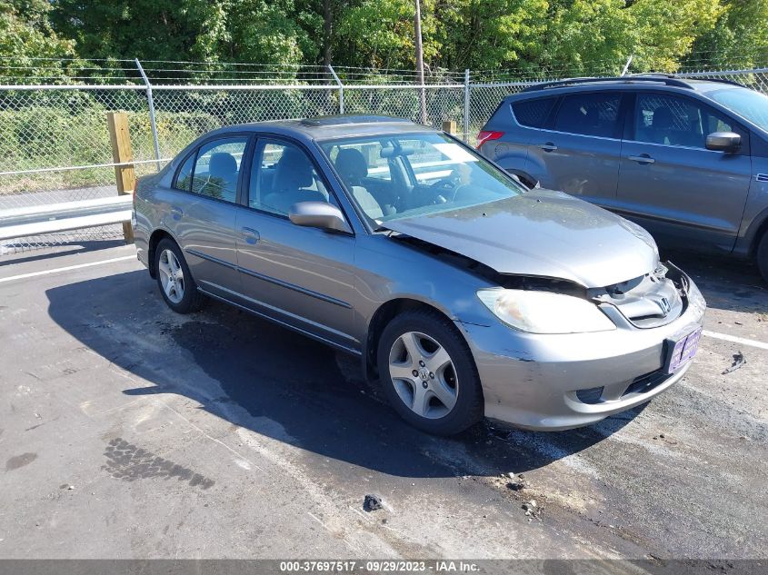 2004 Honda Civic Ex VIN: 2HGES26784H533233 Lot: 37697517