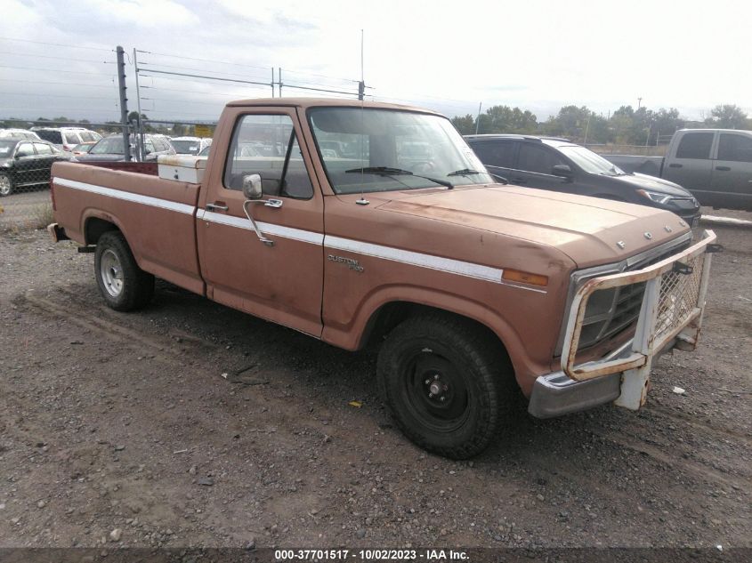 1981 Ford F100 VIN: 1FTCF10E1BPA69769 Lot: 37701517