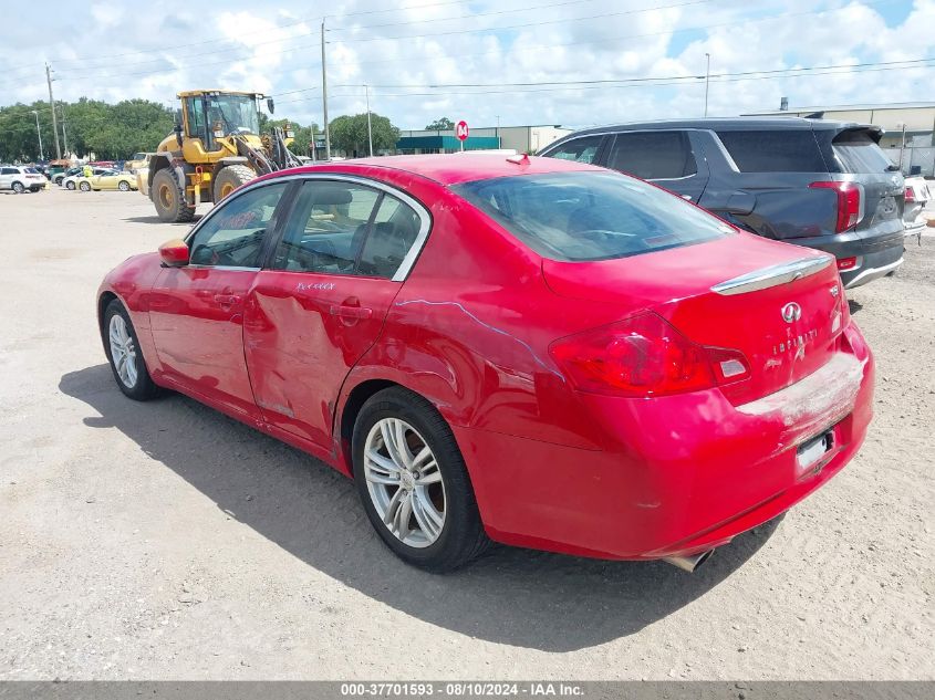 2011 Infiniti G37 Journey VIN: JN1CV6AP7BM502824 Lot: 37701593