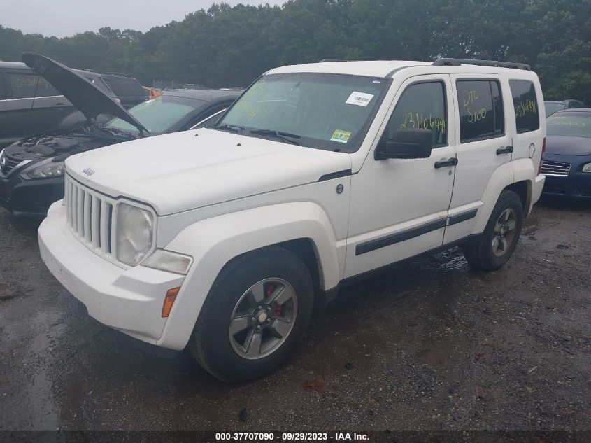 2008 Jeep Liberty Sport VIN: 1J8GN28K78W186493 Lot: 37707090