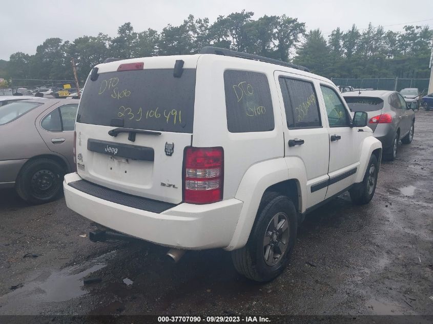 2008 Jeep Liberty Sport VIN: 1J8GN28K78W186493 Lot: 37707090