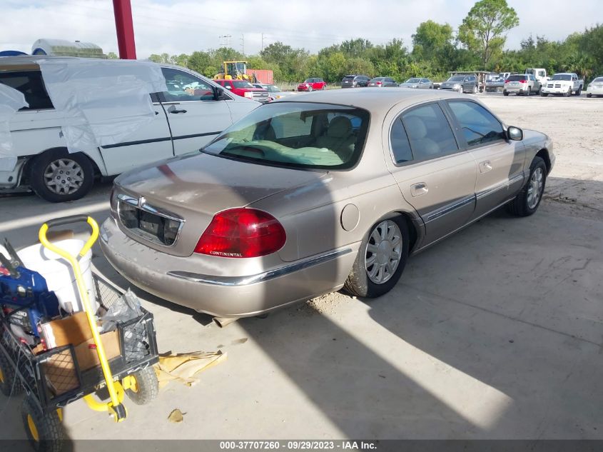 2000 Lincoln Continental VIN: 1LNHM97V9YY865832 Lot: 37707260