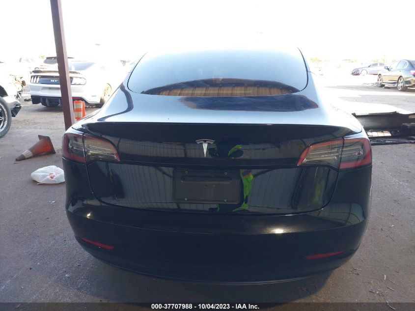 2021 Tesla Model 3 Standard Range Plus Rear-Wheel Drive VIN: 5YJ3E1EAXMF097401 Lot: 37707988